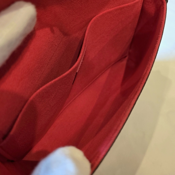 Louis Vuitton Limited Edition Felicie Pochette Red Epi Animal Print Bunny Bird - Picture 14 of 16